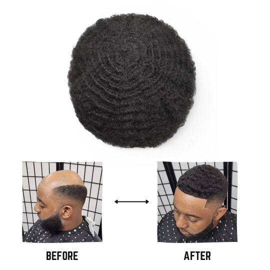 Male Unit - Afro - American 100% Natural Human Hair