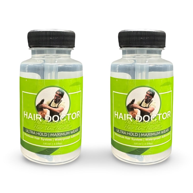 PREMIUM LUXURY ADHESIVE HOLD FOR HAIR UNIT INSTALLATION LONG LASTING BY DOCTOR TJ BARBER BROOKLYN NYC WATERPROOF ATHLETES WASHES OUT EASILY RESIDUE FREE TESTOMINALS REVIEWS